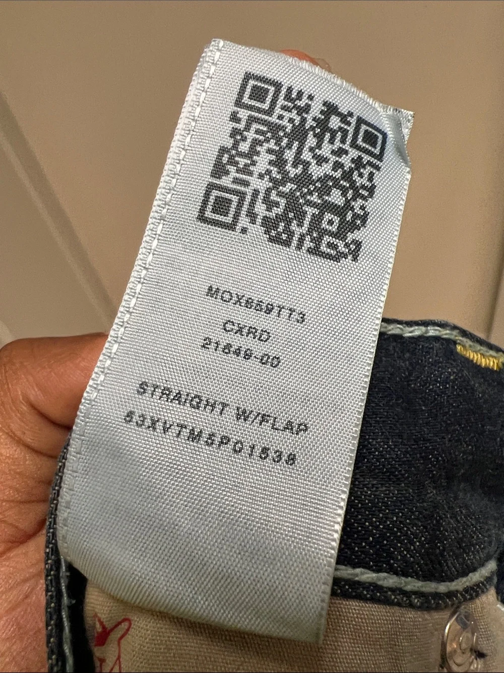 True Religion Distressed Straight Leg Jeans